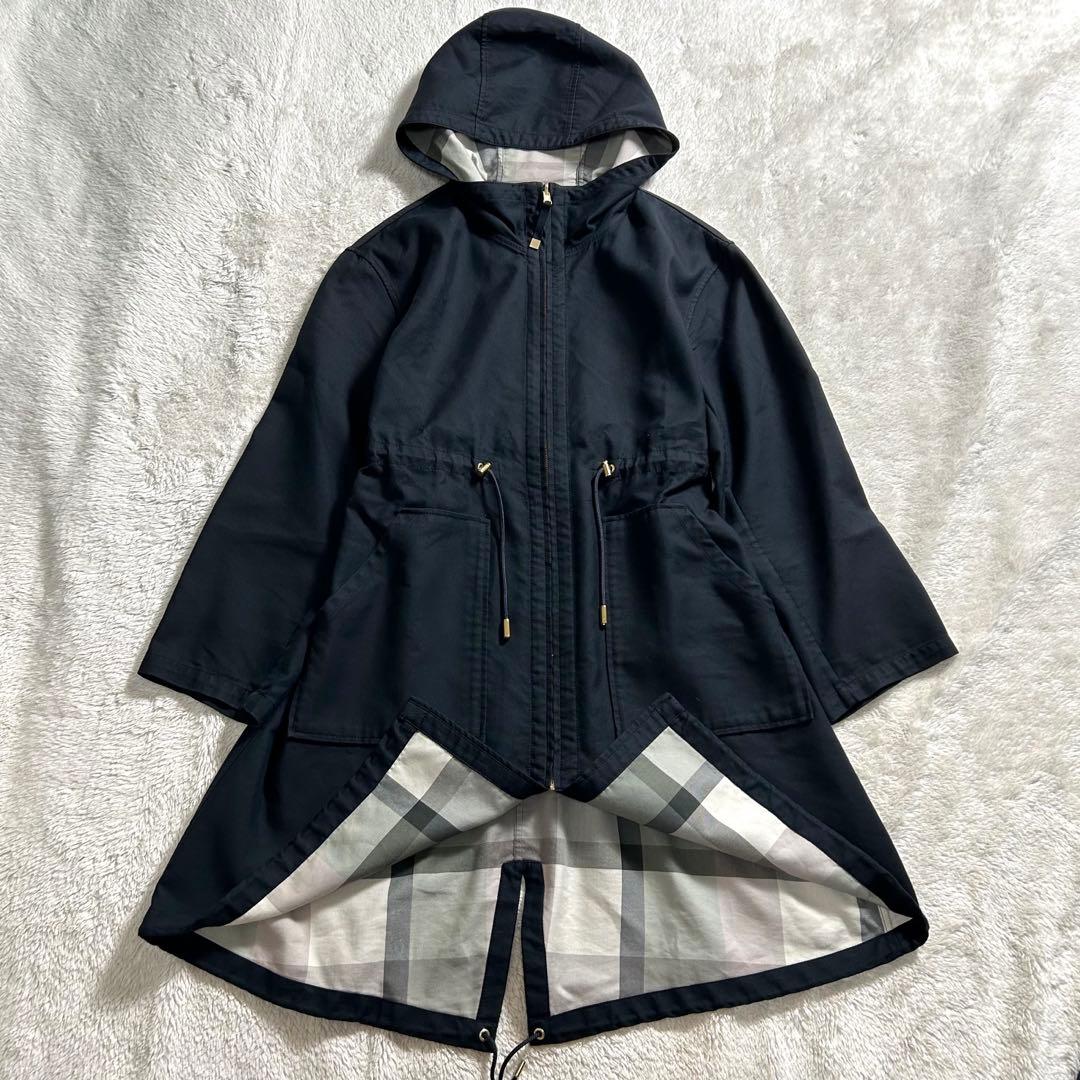 ブルーレーベルクレストブリッジ　モッズコート　ブラック　38