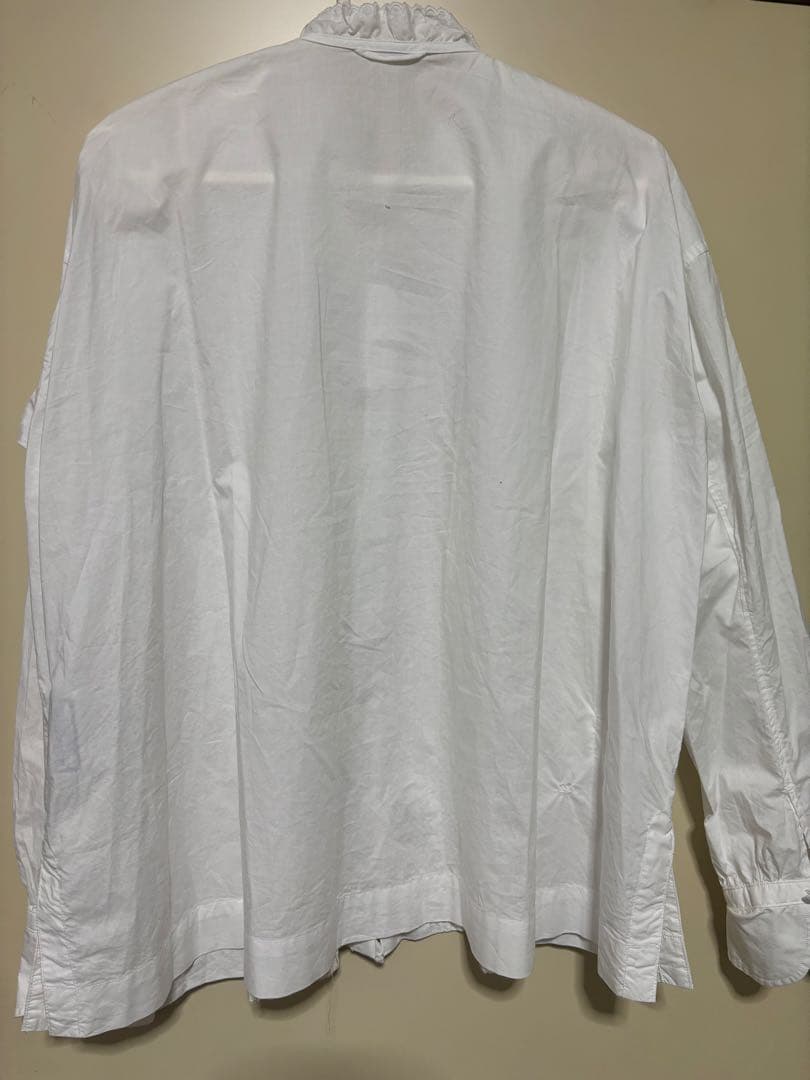 45R スーピマバチストのカットワークブラウス