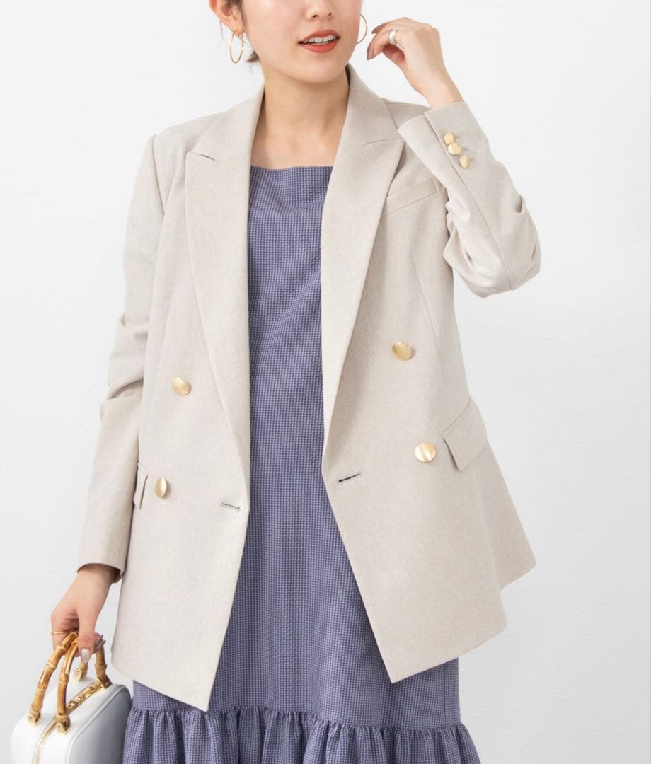 値下げ極美品 NOLLEY'S ウォッシャブルドライシャンブレーダブルジャケット