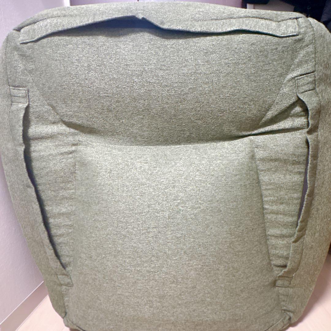 【美品】 無印良品 空気でできたソファ グリーン 本体 座椅子 チェア