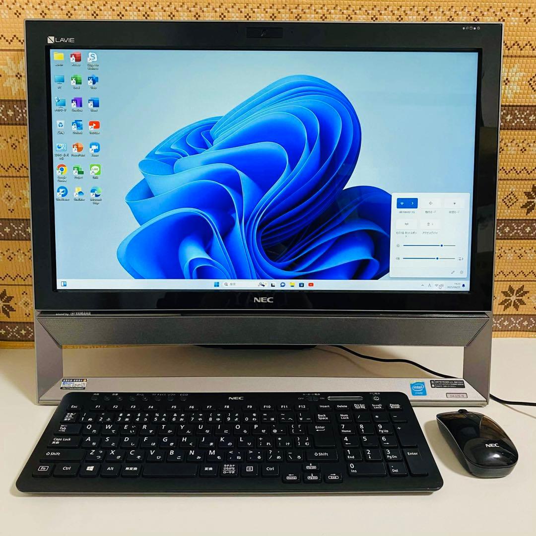 Y763 NECデスクトップSSDサクサク動く Windows11オフィス付き