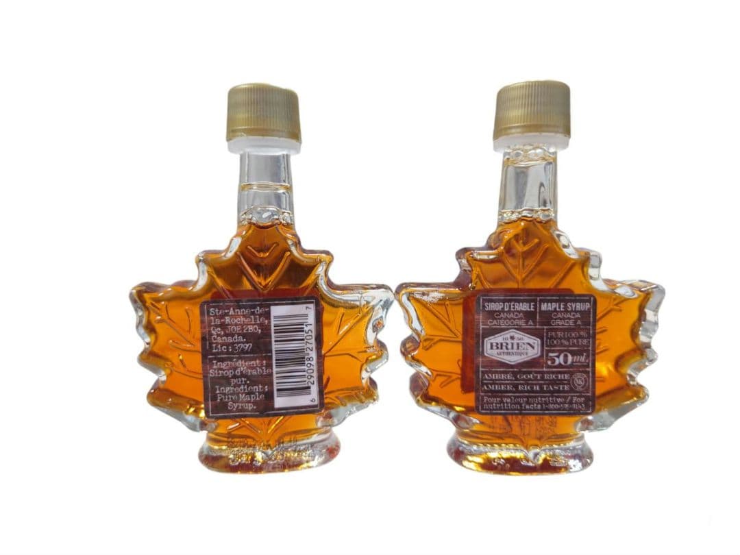 カナダ直輸入　100%　GradeA　メープルシロップ　カエデ型　21本セット！