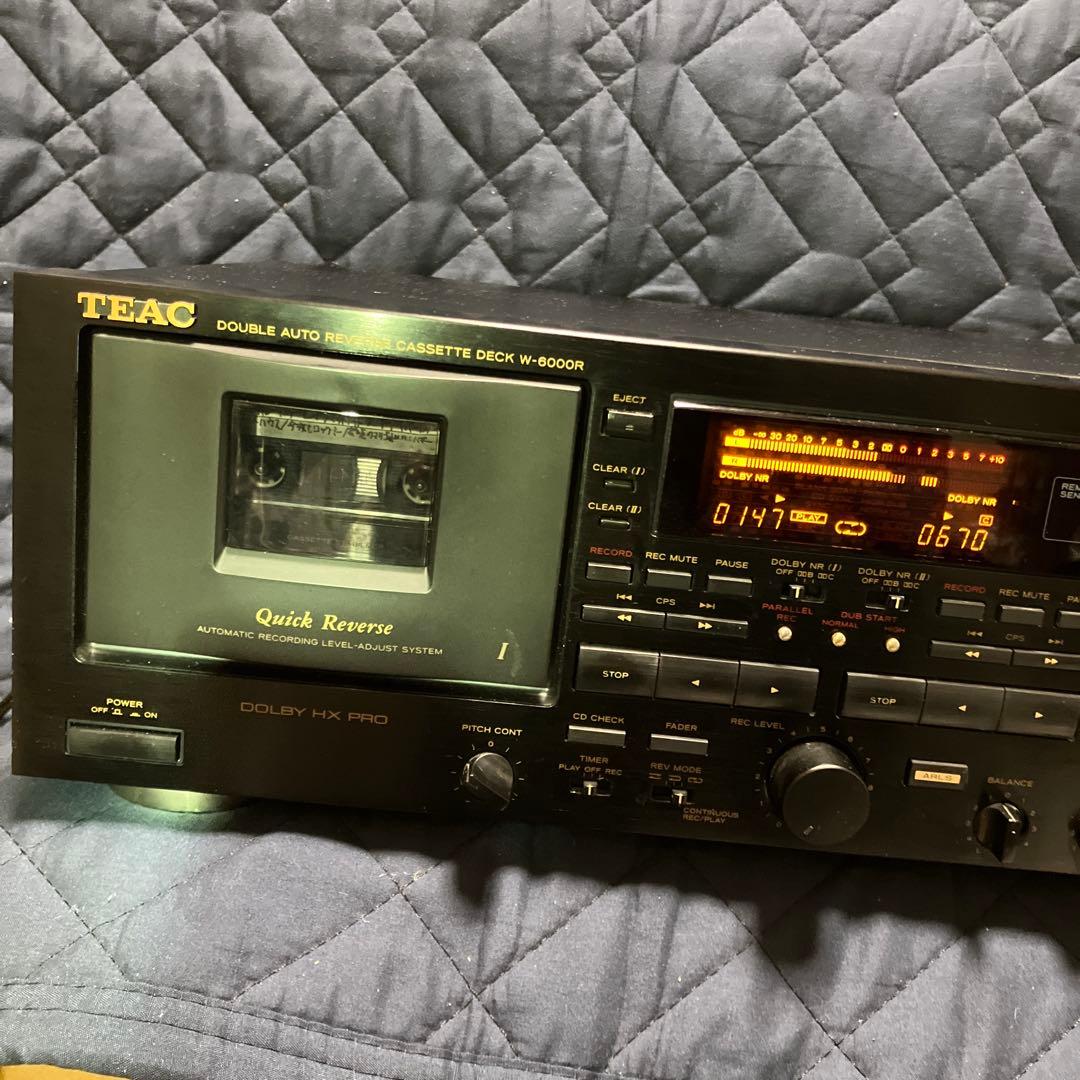 【新年価格】《完動品》TEAC W6000R ダブルオートリバースカセットデッキ