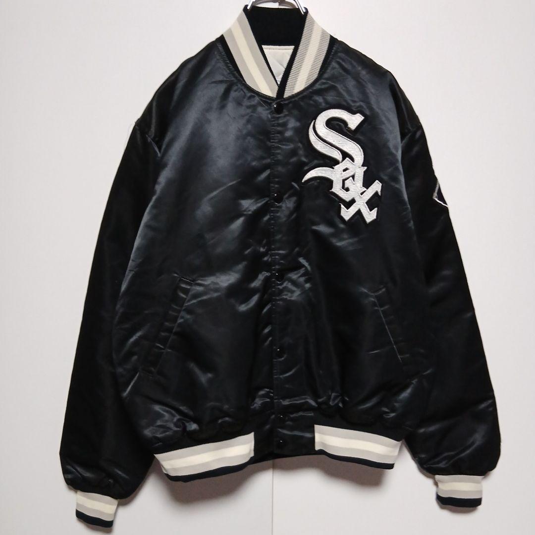 80s USA製 スターター　 スタジャン MLB 黒　ブラック LC391