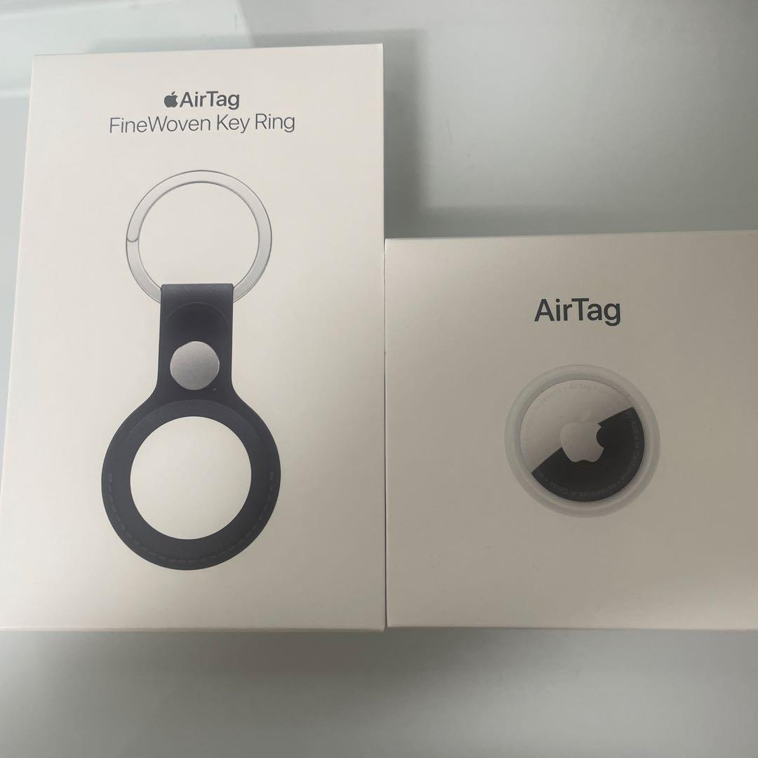 純正AppleAirTag FineWoven Key Ring ブラック