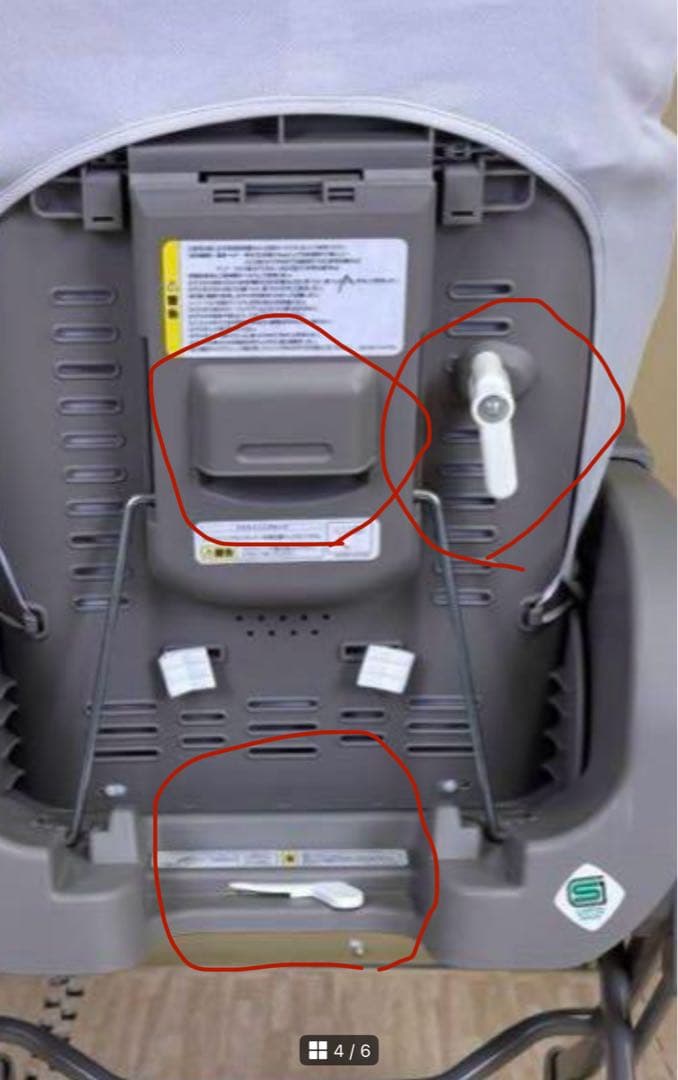 アップリカ　ハイローベッド＆チェア　ユラリズム　グレー