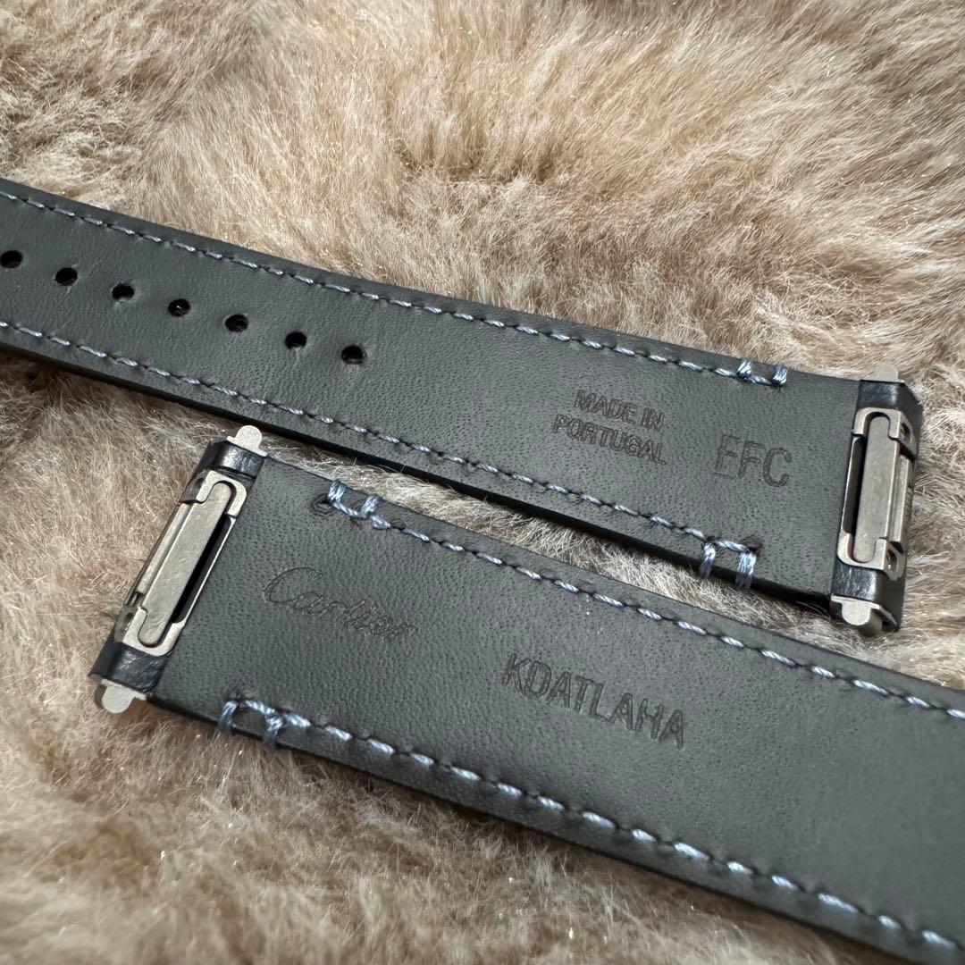 【Cartier サントスMM専用】純正レザーベルト