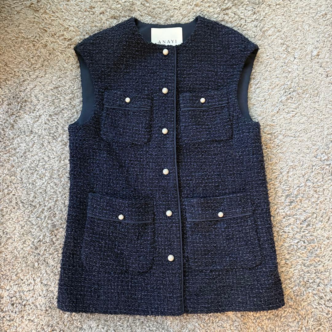 新品　ANAYI ツィードパールジレ サンプル