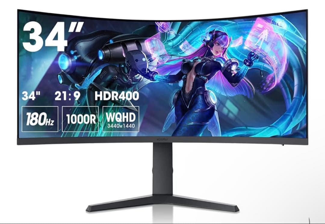 34インチ ウルトラワイドモニター 3440x1440
