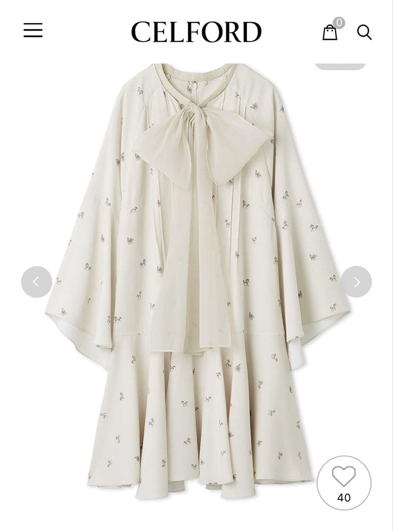 【期間限定値下げ】ビッグリボンフレアワンピース♡CELFORD