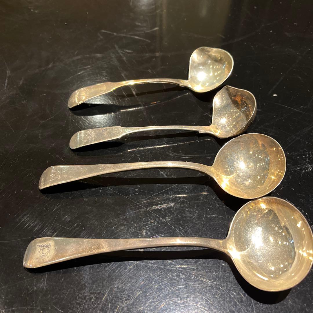 アンティーク　スターリングシルバー銀925 レードル　お玉　スプーン