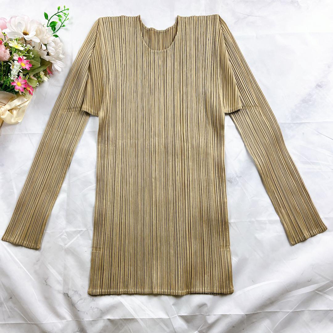 美品✨ISSEY MIYAKE カットソー 長袖 希少 クルーネック ニット