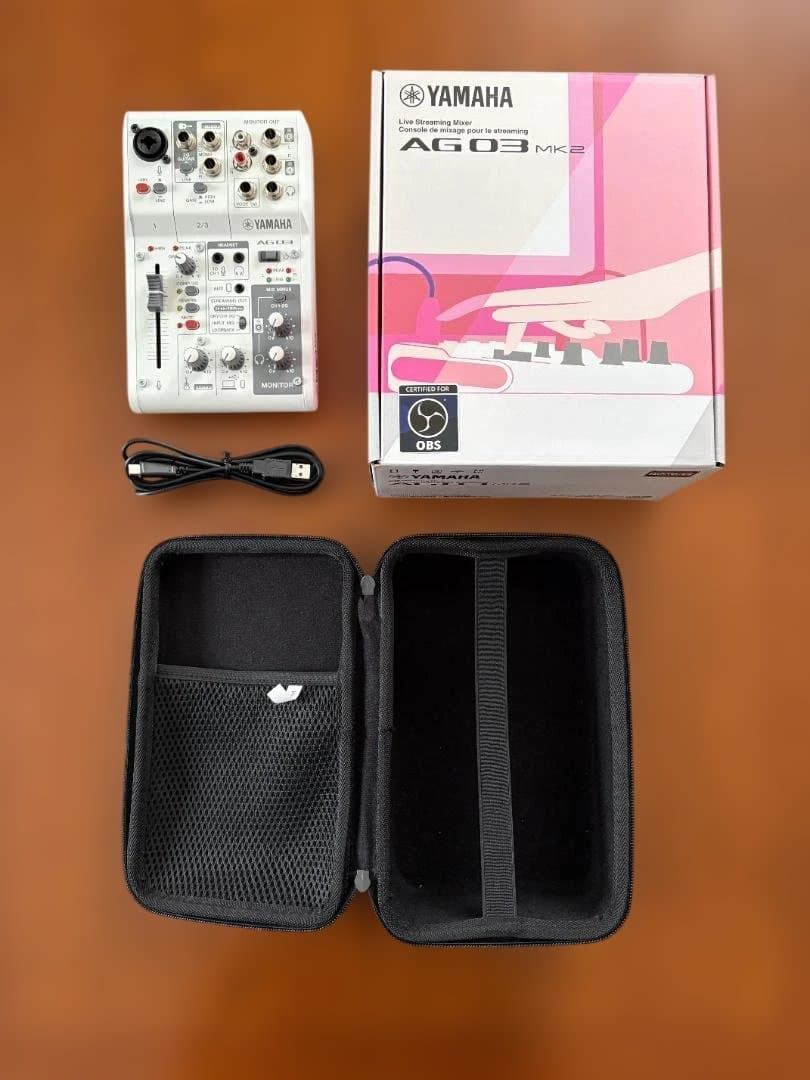 【美品】Yamaha AG03MK2 (純正箱・専用ハードケース付)