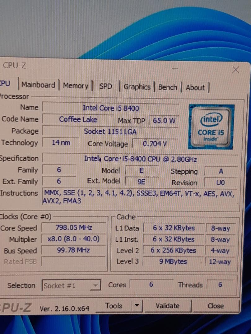 自作PC　i5 8400・16GB・SSD240GB・GTX680・Win11