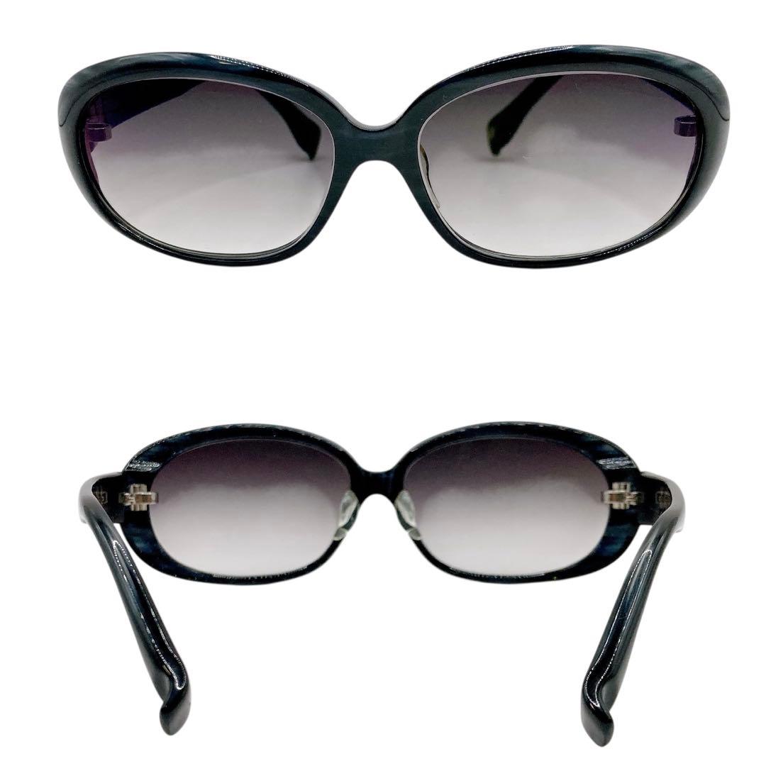 極美品✨999.9 フォーナインズ　サングラス　F-10NP ブラック 男女兼用