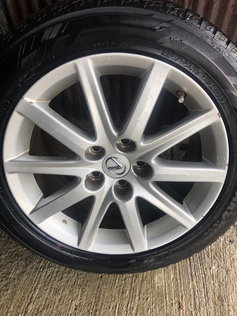 レクサスGS 純正アルミ　スタッドレスセット　直取引希望　着払　岐阜発