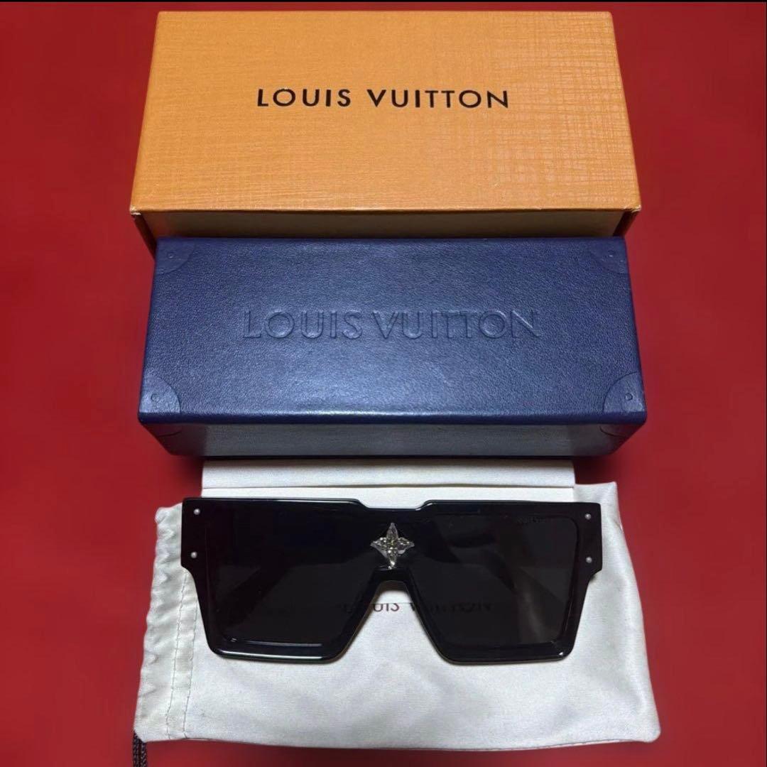 【まる】LOUIS VUITTONサイクロン サングラス ブラック