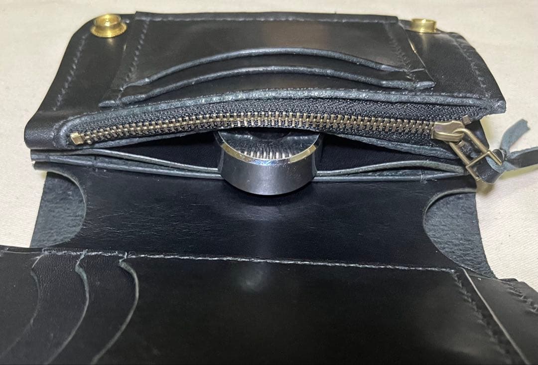 ミドル トラッカーウォレット 姫路レザー タンニン鞣し