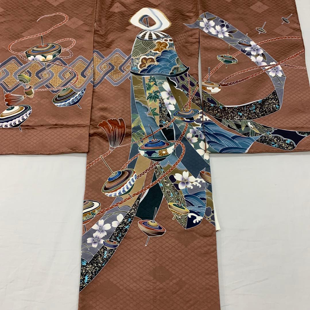 Ryu 紋込み新品手縫最高級正絹産着京友禅手描き美術、特撰仕様、祝纏駒熨斗