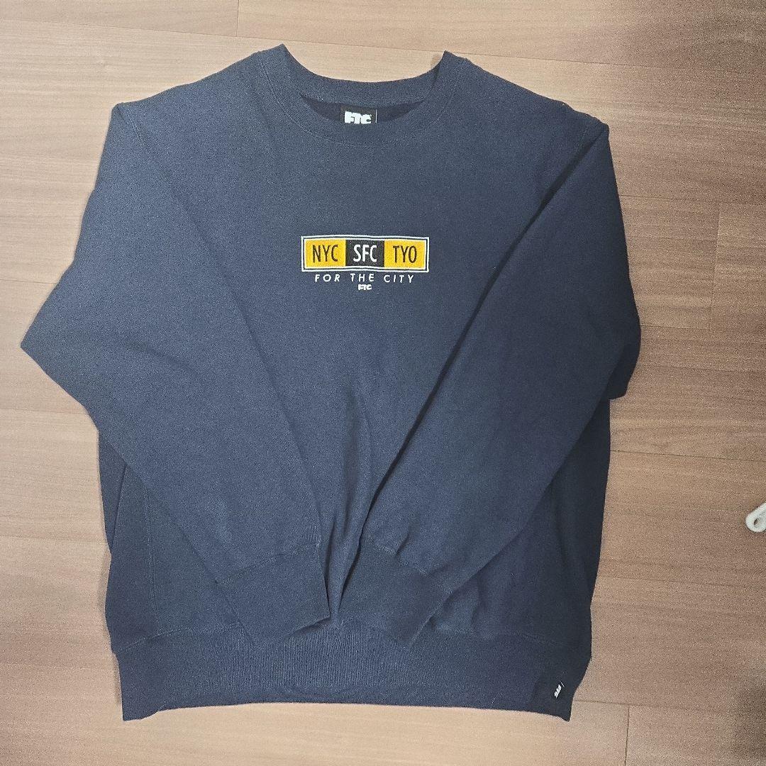 FTC スウェット BIG CITY CREW NECK サイズL ネイビー