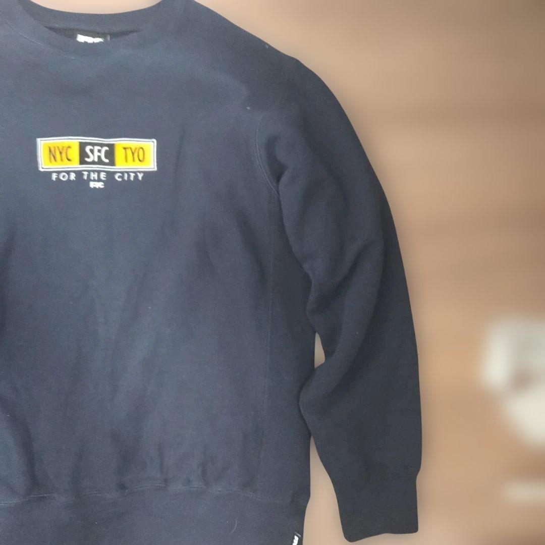 FTC スウェット BIG CITY CREW NECK サイズL ネイビー