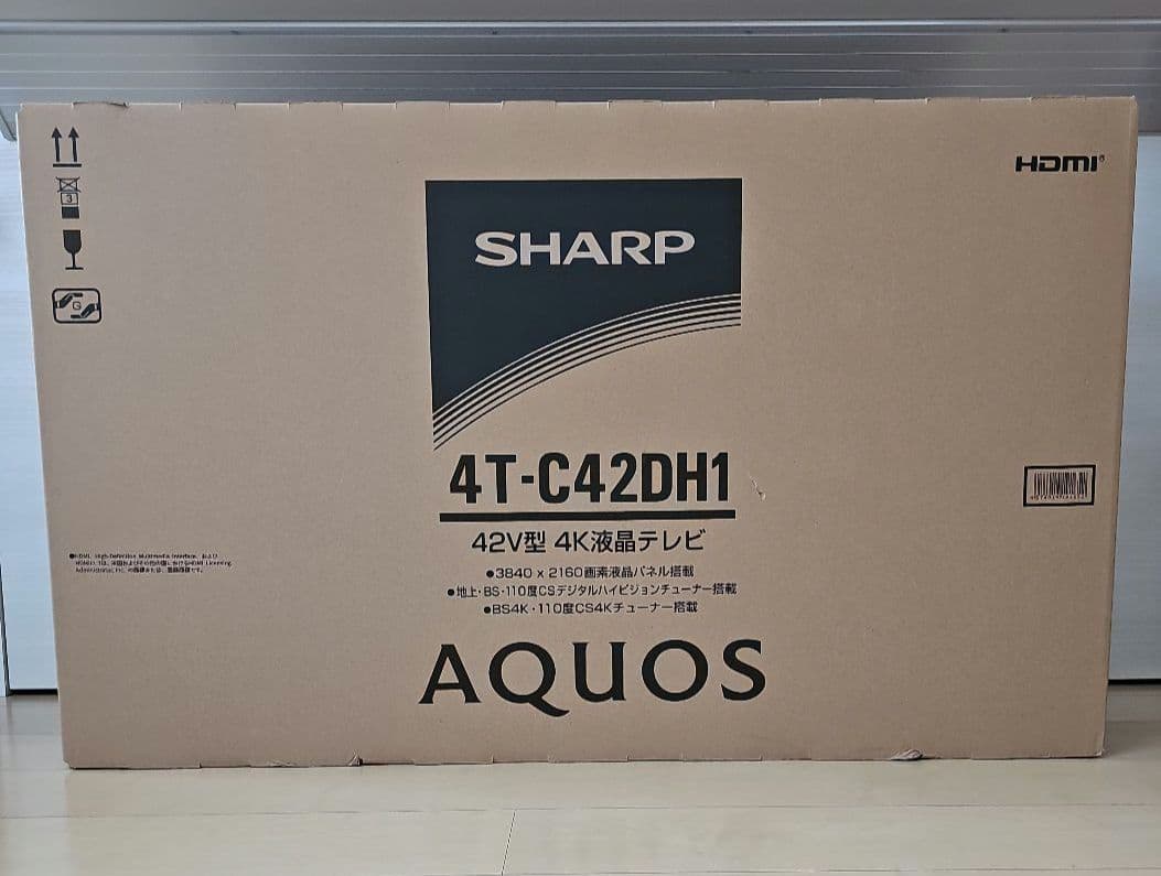 SHARP42V型4K液晶テレビ