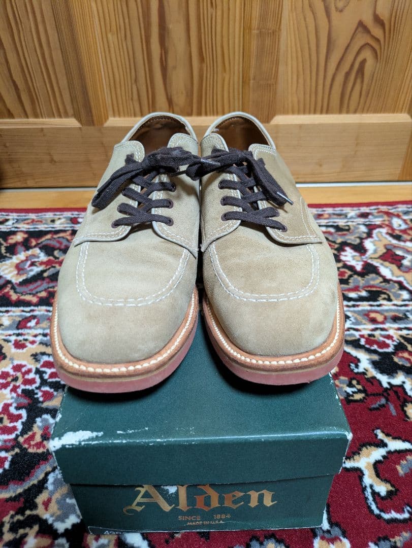 ALDEN オールデン Uチップ スウェード ブリックソール