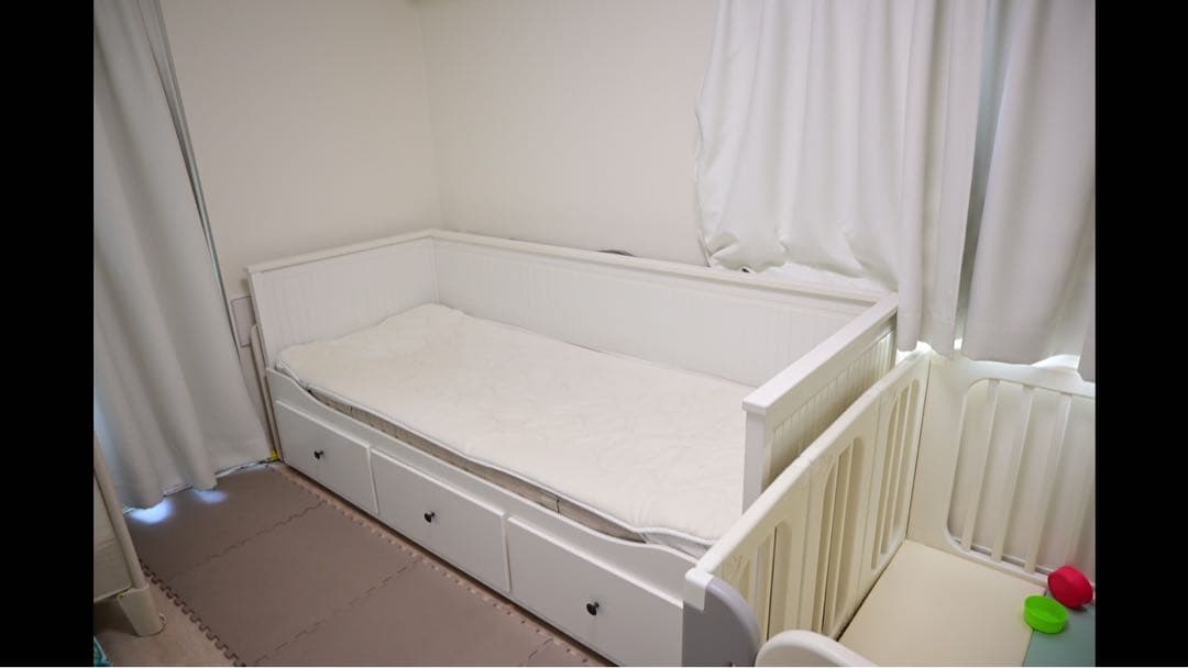 IKEA HEMNES デイベッド 白 収納 引き出し付き／東京23区 引取希望
