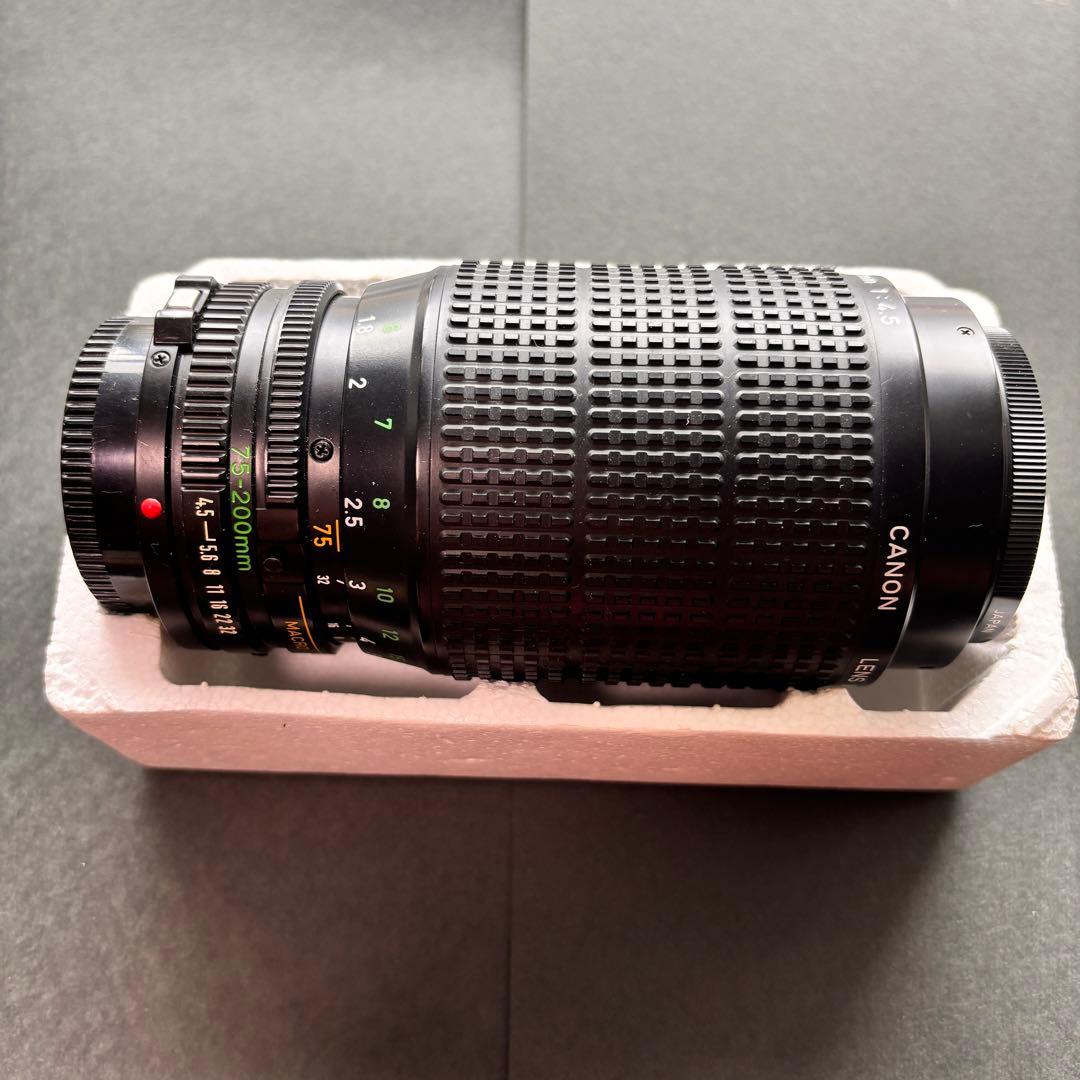 【送料込】箱付　Canon カメラレンズ　75-200 /4.5