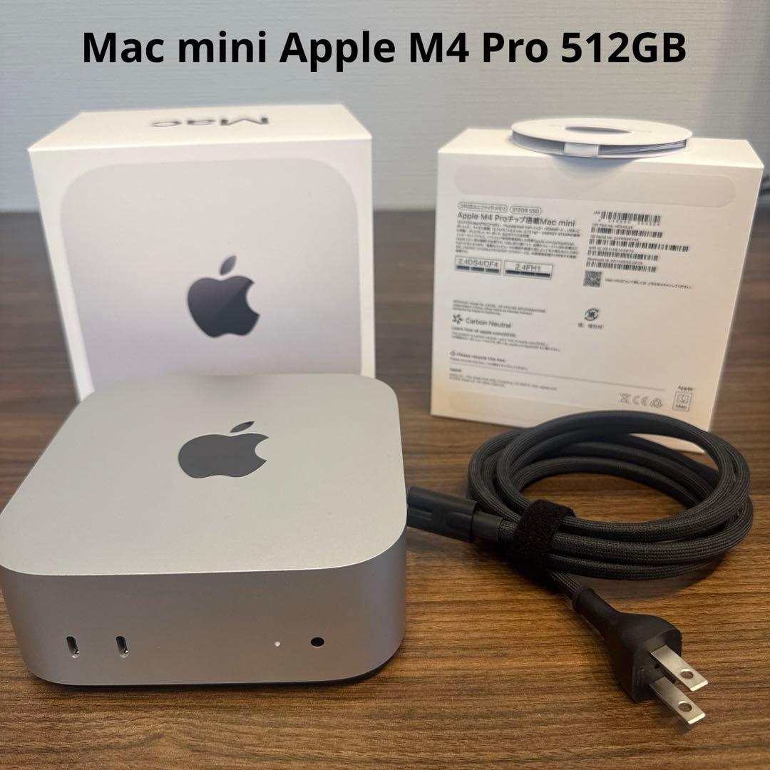 Macデスクトップ Mac mini Apple M4 Pro 512GB