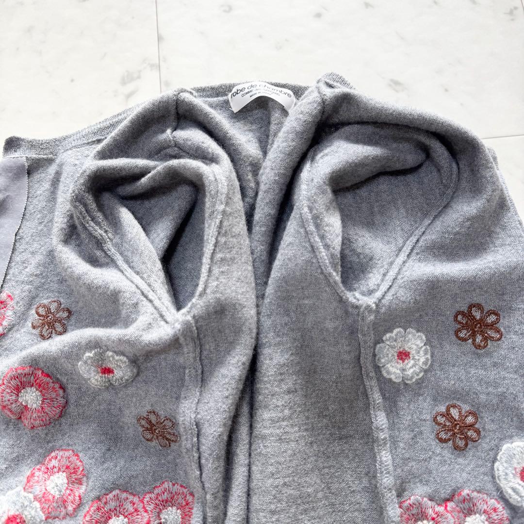 【美品】COMME des GARCONS コムデギャルソン カーディガン 刺繍