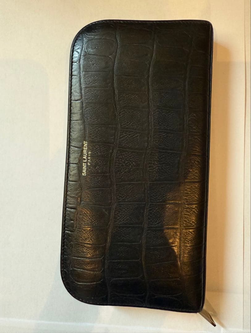 SAINT LAURENT サンローラン　ラウンドファスナー長財布　箱あり