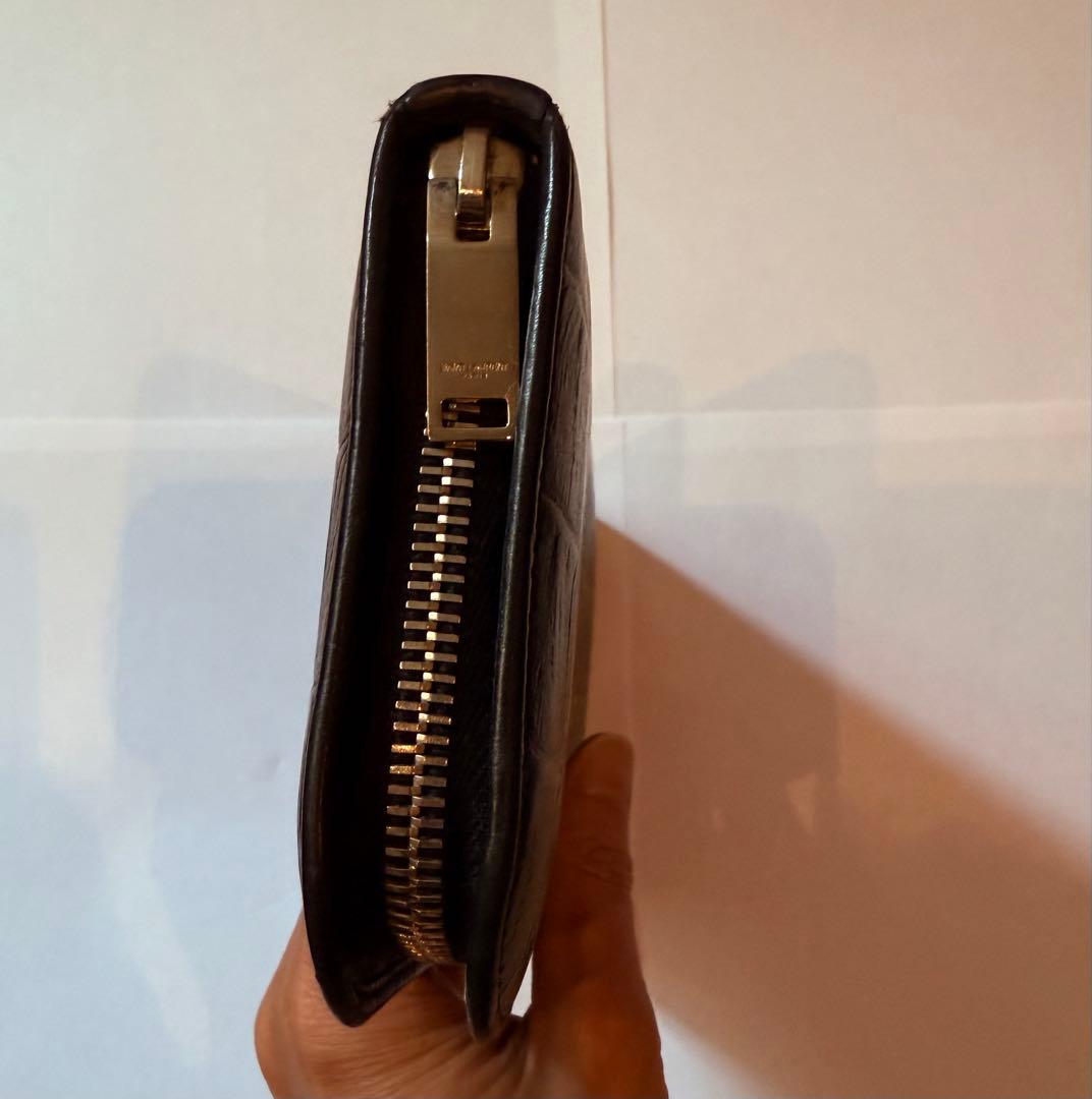 SAINT LAURENT サンローラン　ラウンドファスナー長財布　箱あり