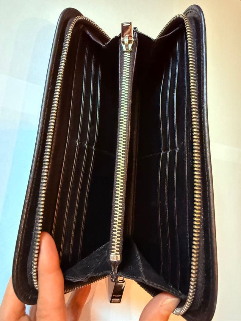 SAINT LAURENT サンローラン　ラウンドファスナー長財布　箱あり