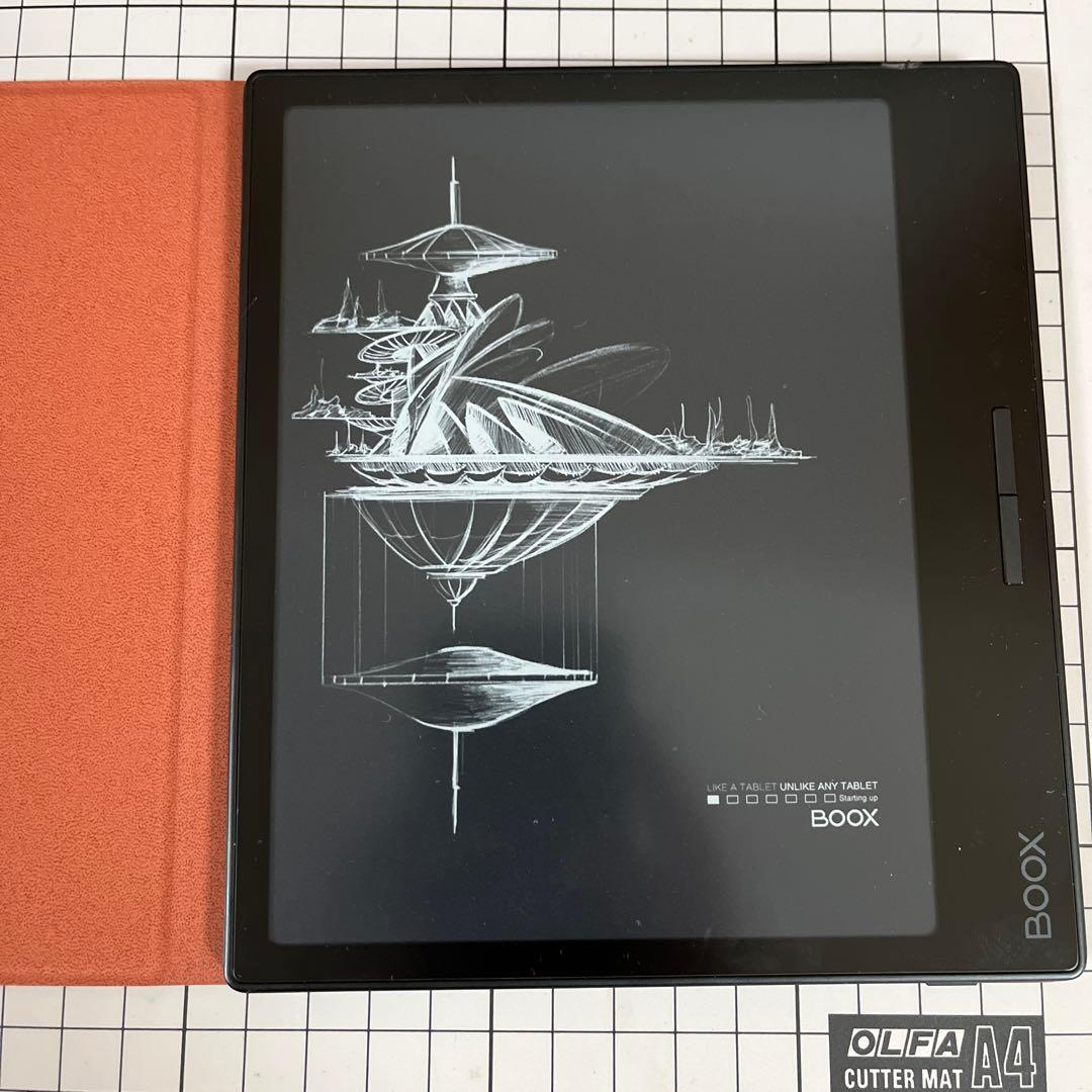 BOOX page 7インチ　電子書籍リーダー 本体 オレンジカバー付き