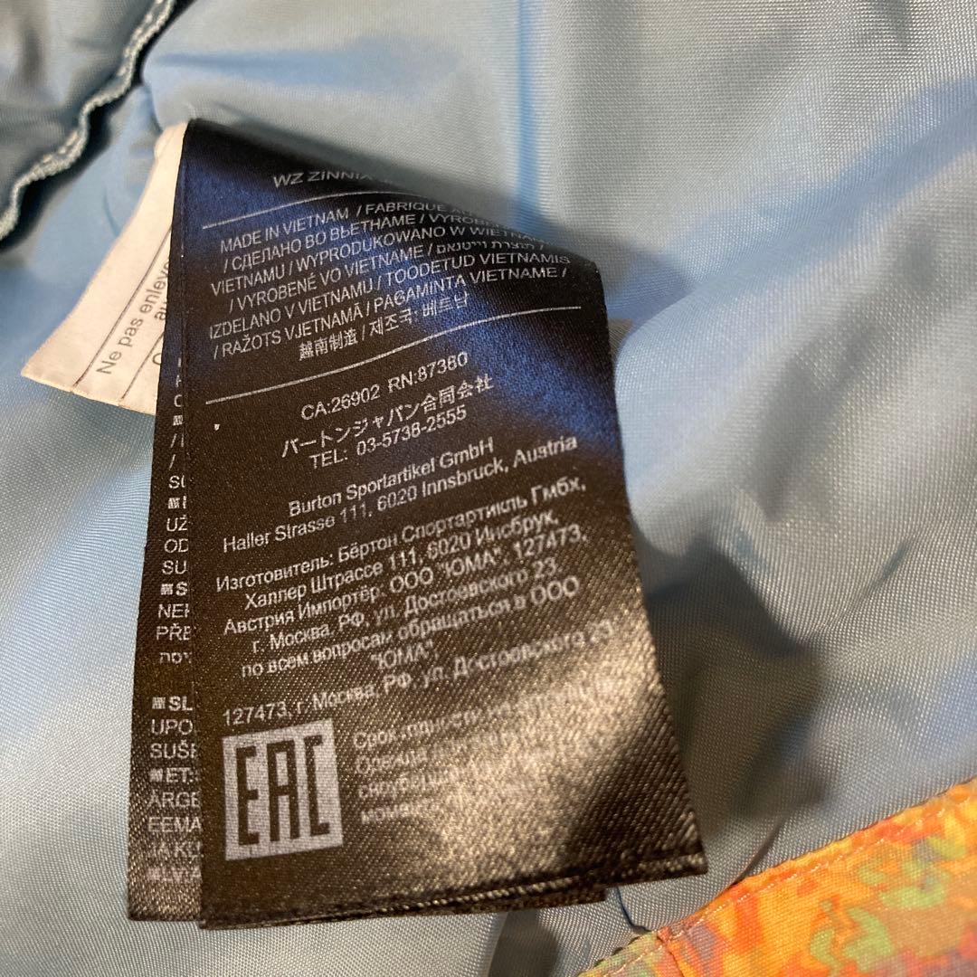 BURTON★バートン★花柄スキーウェアジャケットM★スノーボードレディース女性