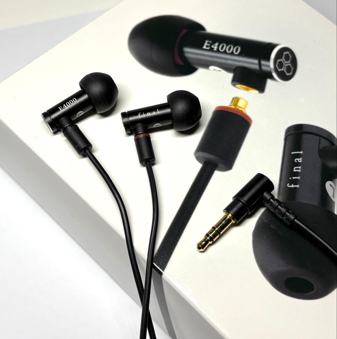 final E4000 ブラック 有線イヤホン