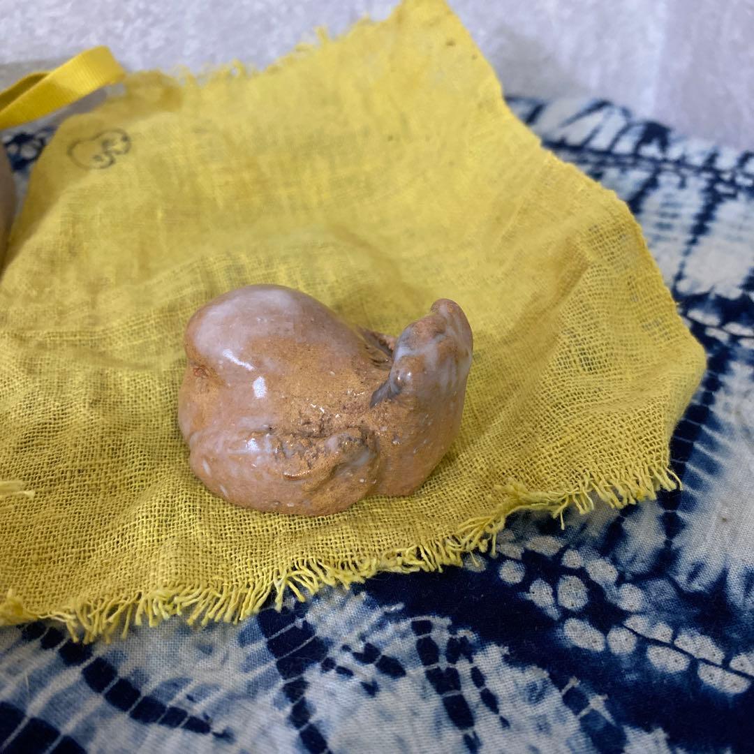 人間国宝　十代　三輪休雪　萩　香合　茶道具