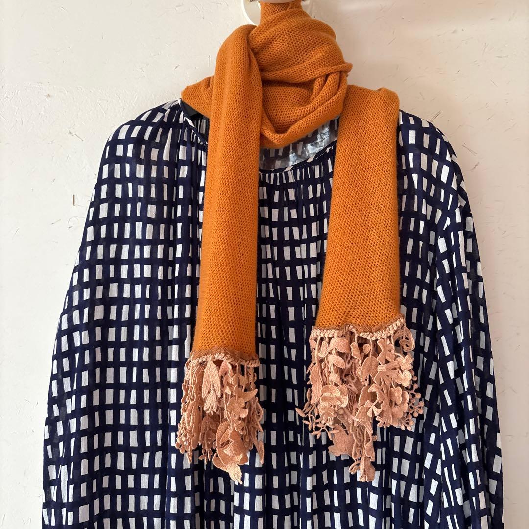 ミナペルホネン ソラチェック　ワンピース