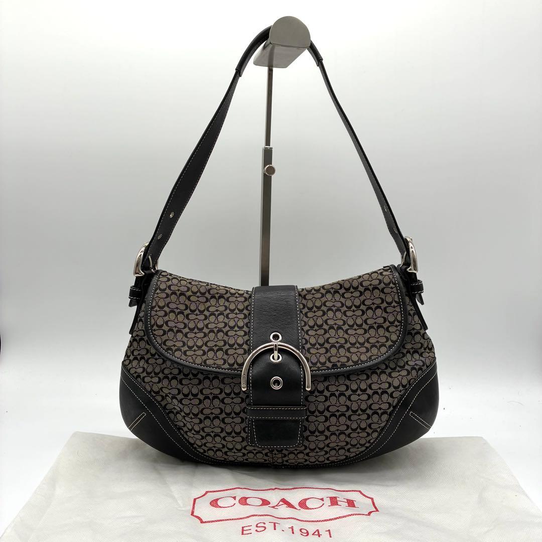 バッグ COACH soho leather y2k one shoulder bag
