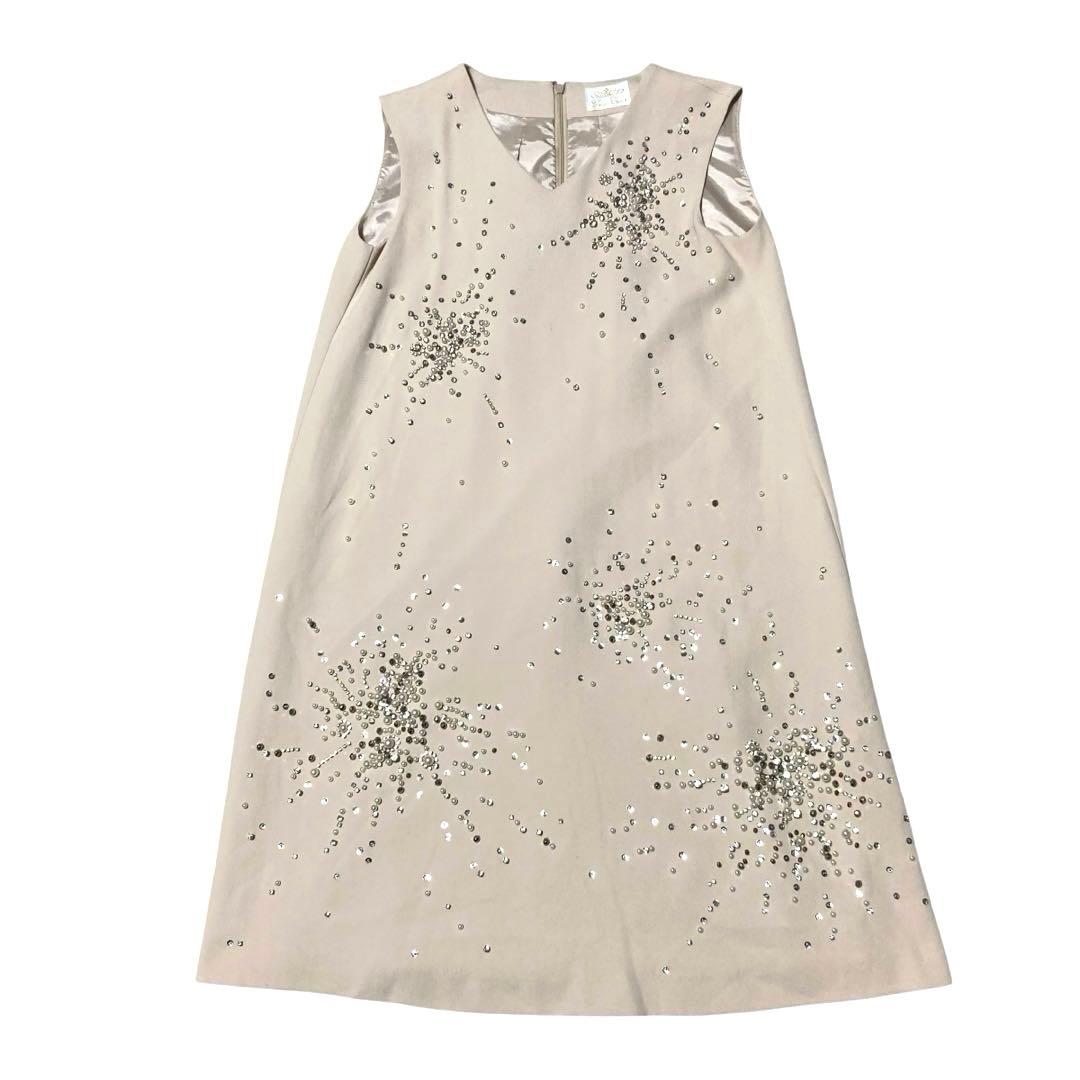 グレースコンチネンタル 定価5.7万 ビジューAラインワンピース オケージョン