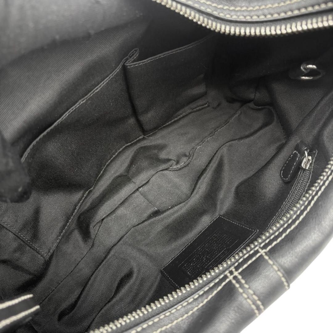 COACH コーチ ショルダーバッグ ワンショルダー　ホーボー レザー　ブラック