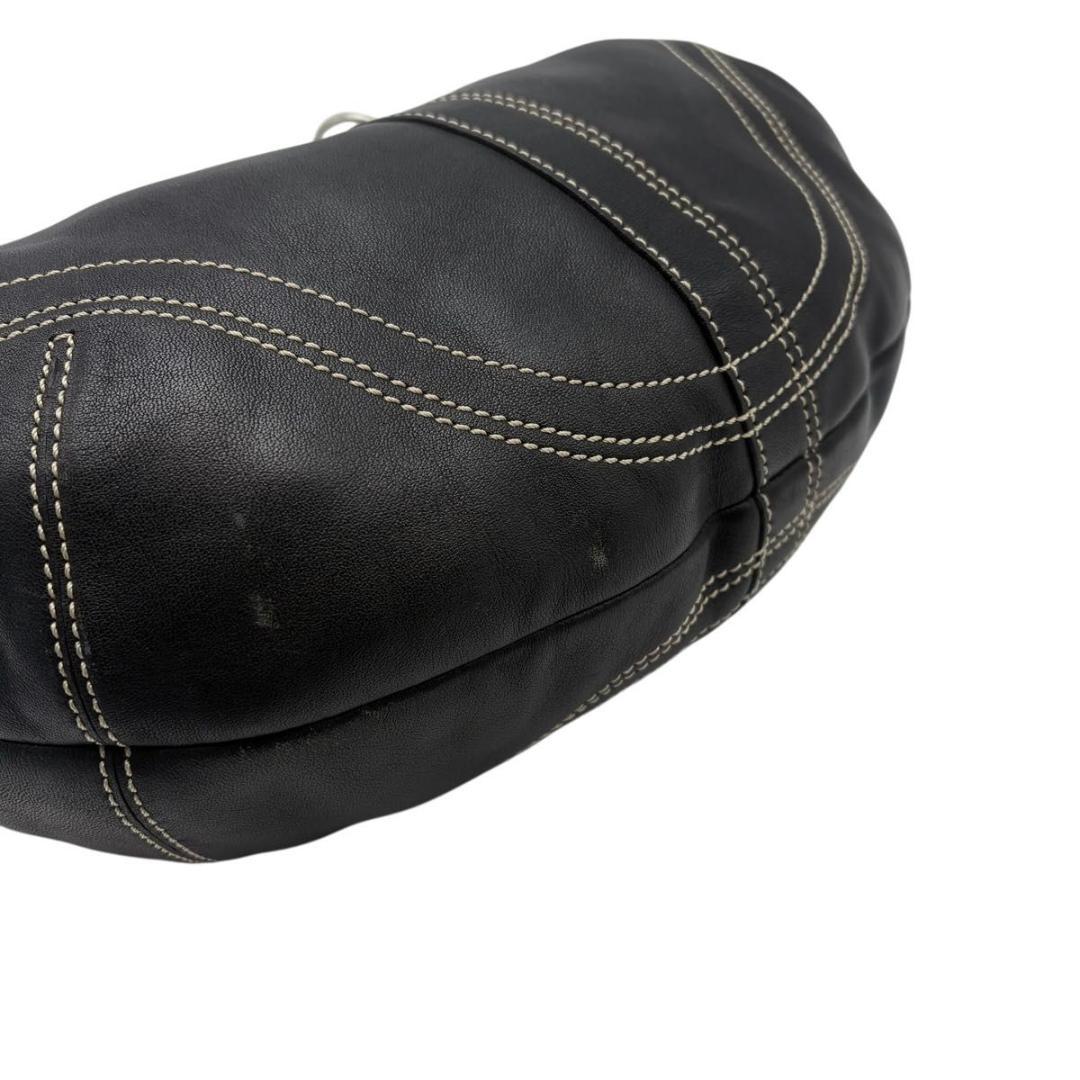 COACH コーチ ショルダーバッグ ワンショルダー　ホーボー レザー　ブラック