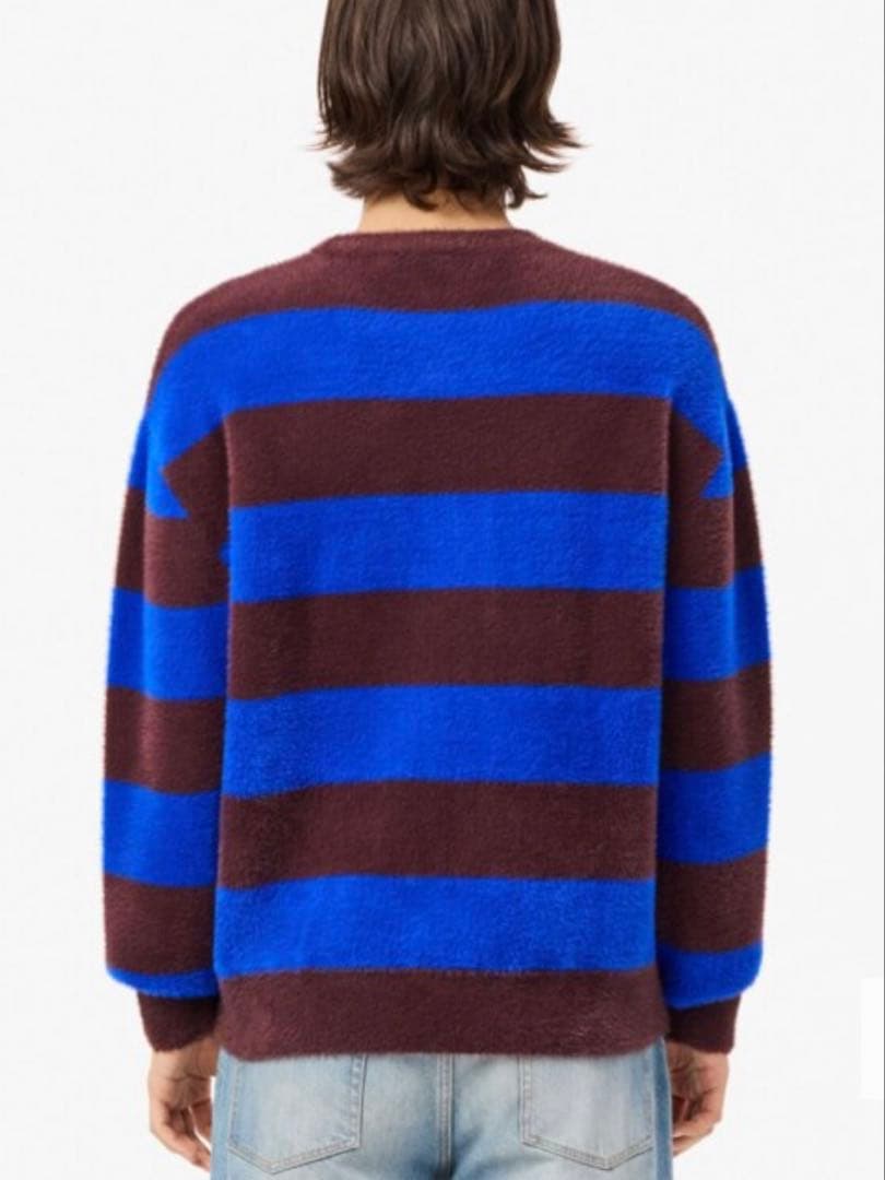 ラコステLACOSTE ボーダーシャギーニット