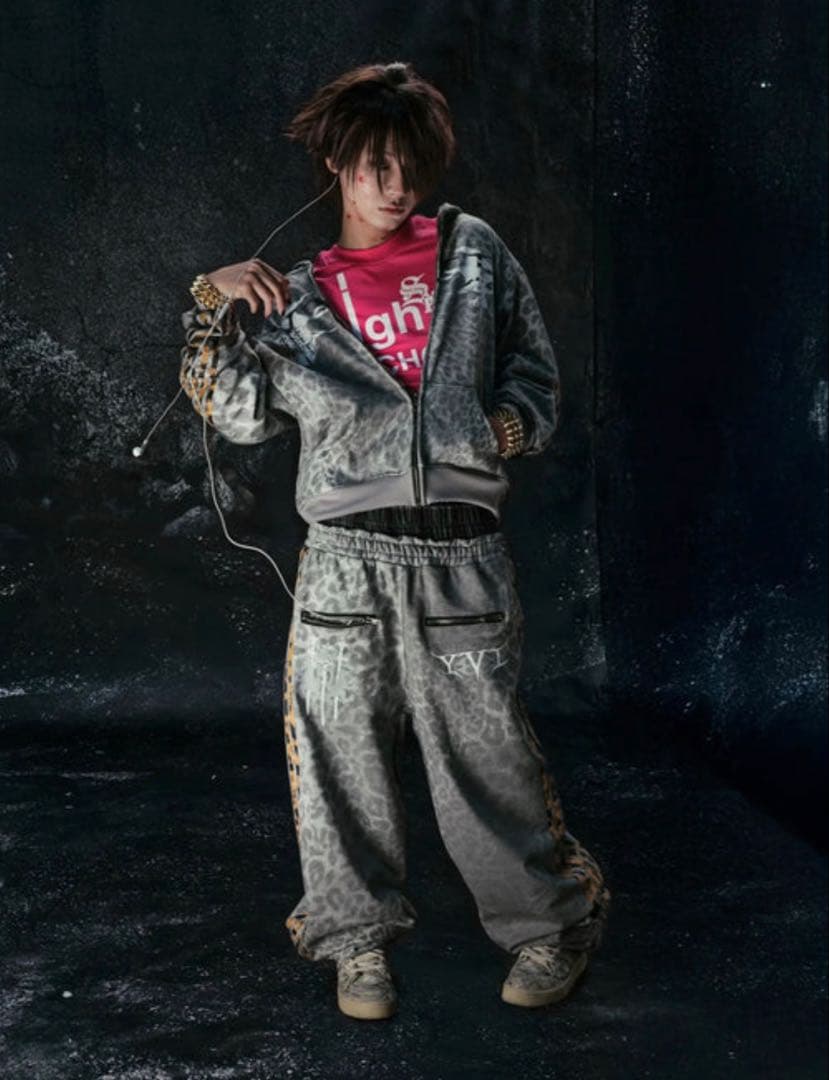 cozy worldwide レオパードスウェットパンツ