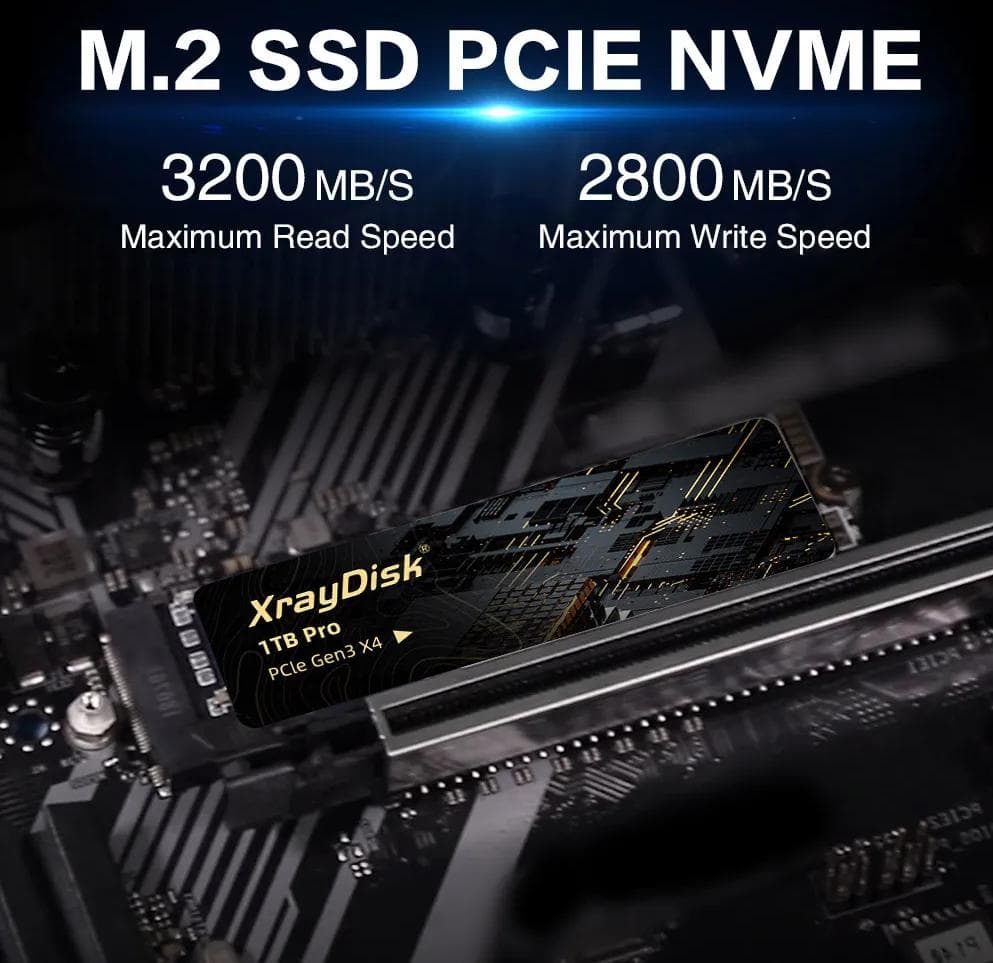 内蔵型SSD XrayDisk 1TB Pro PCIe Gen3 X4 NVMe SSD