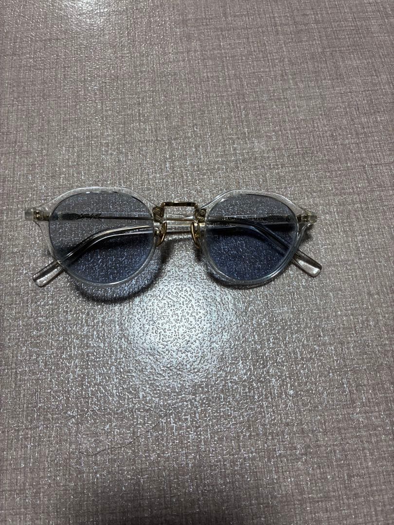 ADSR サングラス SATCHMO 03 サッチモ レンズ青クリア ゴールド