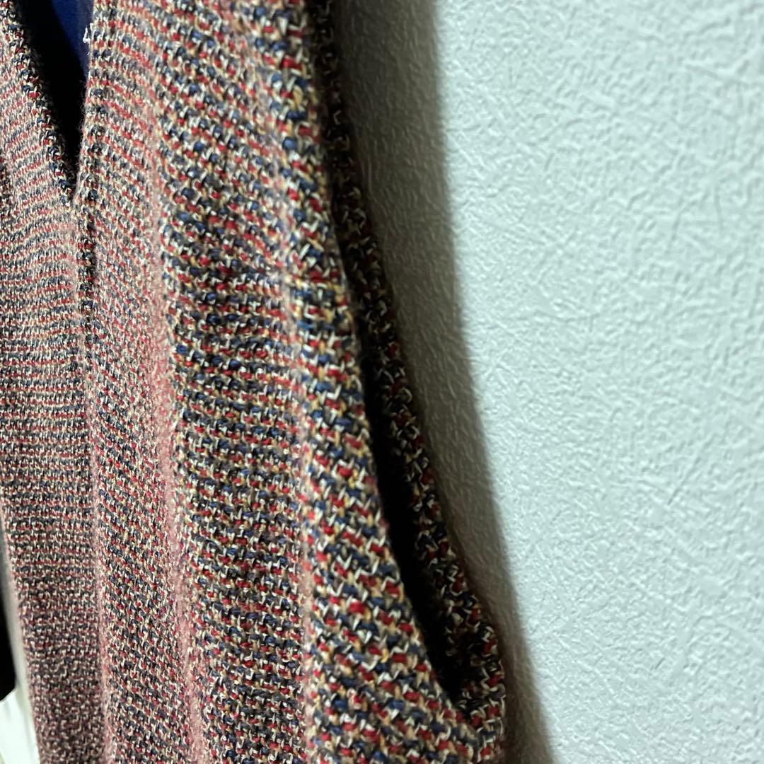 【45R】アーミッシュツイードワンピース Aライン ウール ジャンパースカート