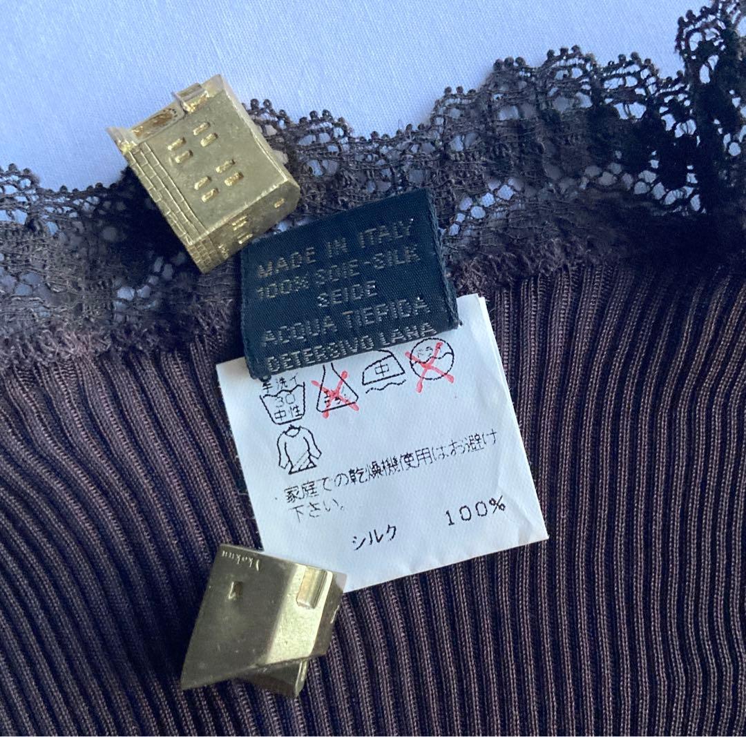 *美品 オスカリート シルク100% インナー Made in Italy