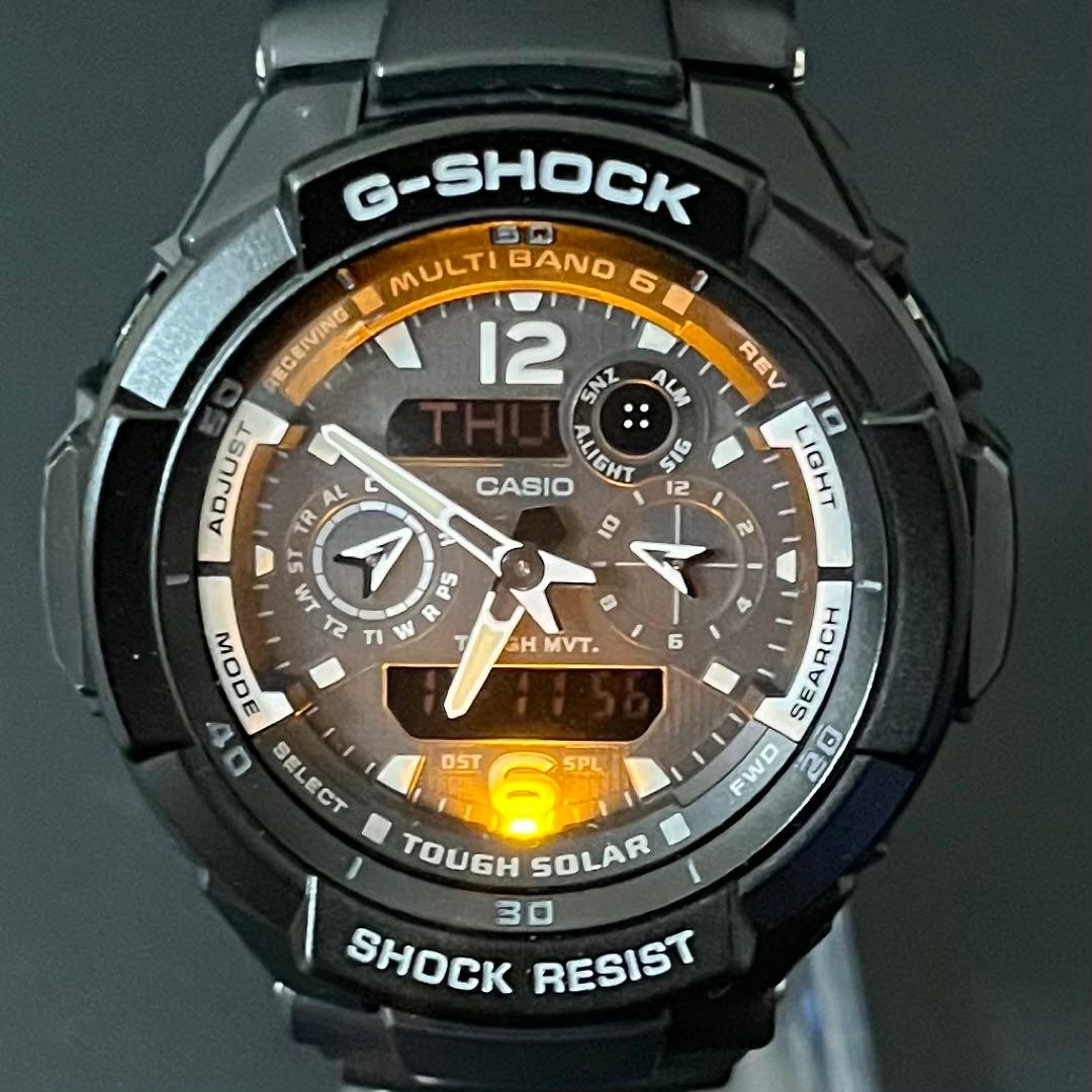 【新品二次電池交換済み/美品】G-SHOCK SKY COCKPIT ブラック